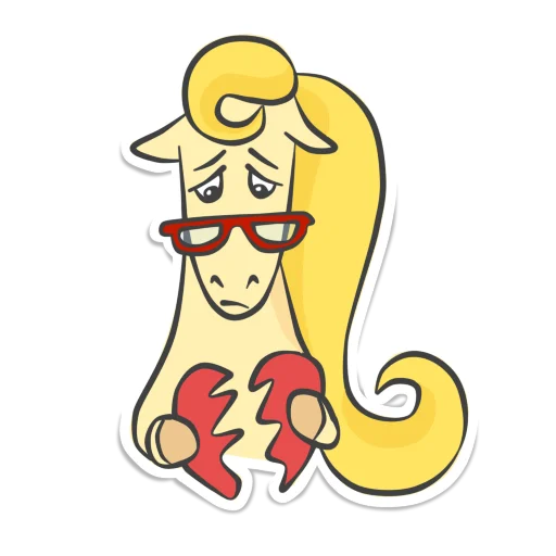 💔 Стикер «Not_yet_a_showjumper» для Telegram