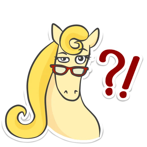 ❓ Стикер «Not_yet_a_showjumper» для Telegram