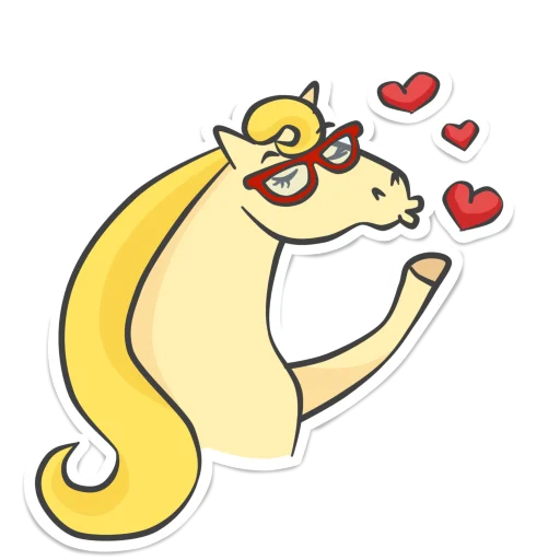 😘 Стикер «Not_yet_a_showjumper» для Telegram