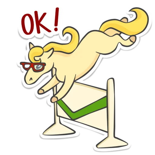 ✅ Стикер «Not_yet_a_showjumper» для Telegram