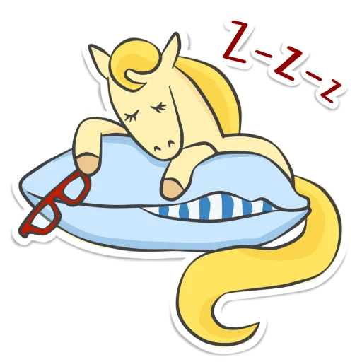 😴 Стикер «Not_yet_a_showjumper» для Telegram
