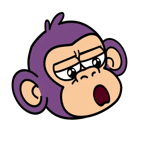 Стикер 13 🍸 Notmeme monkey