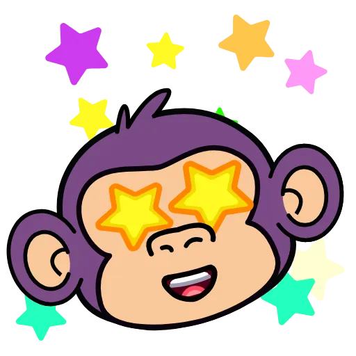 Стикер 11 🍸 Notmeme monkey