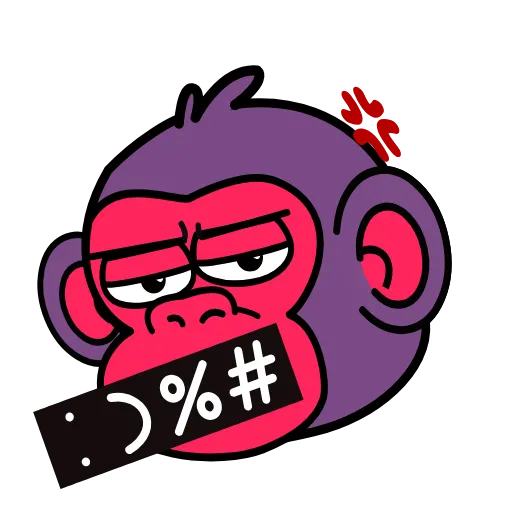 Стикер 15 🍸 Notmeme monkey