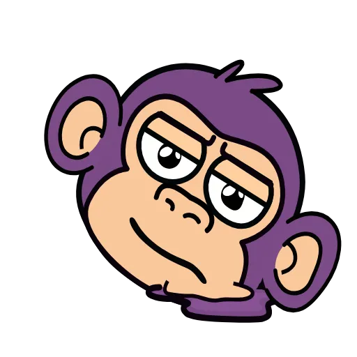 Стикер 22 🍸 Notmeme monkey