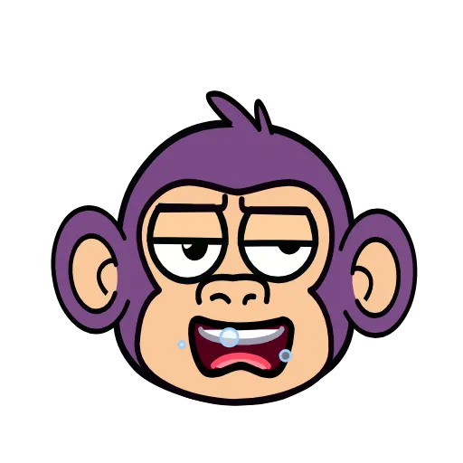 Стикер 26 🍸 Notmeme monkey