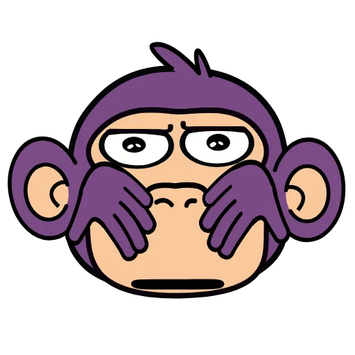 Стикер 19 🍸 Notmeme monkey