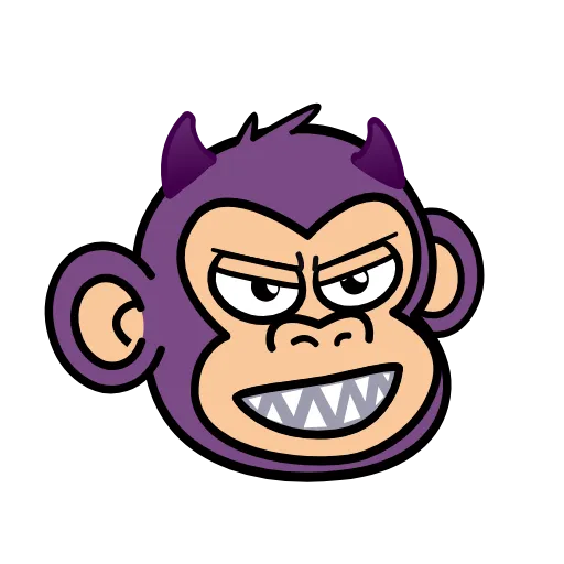 Стикер 27 🍸 Notmeme monkey
