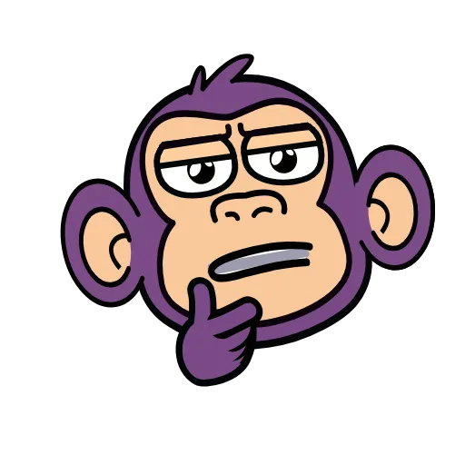 Стикер 20 🍸 Notmeme monkey