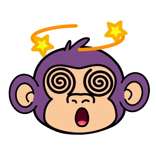 Стикер 25 🍸 Notmeme monkey