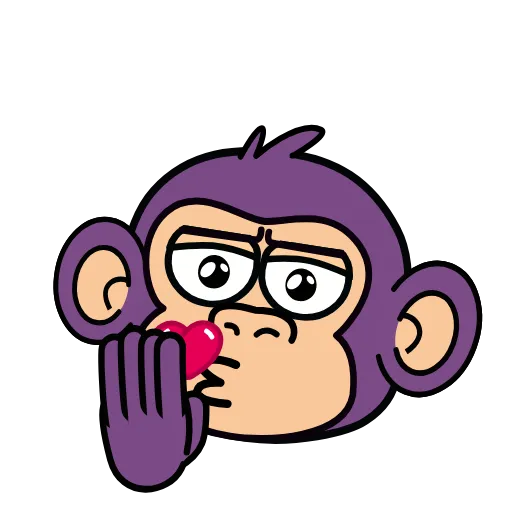 Стикер 8 🍸 Notmeme monkey