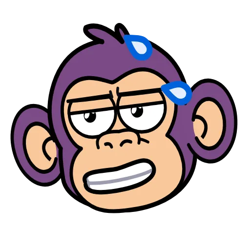 Стикер 2 🍸 Notmeme monkey