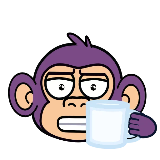 Стикер 34 🍸 Notmeme monkey