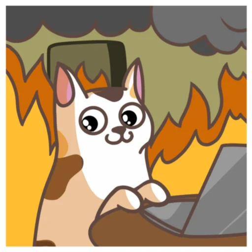 🥵 Стикер «#НеСегодня» для Telegram