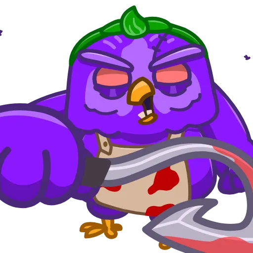 🥩 Стикер «NOT Wise Owl» для Telegram
