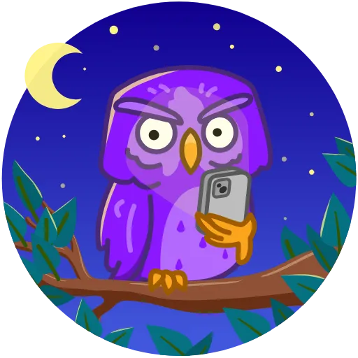 Стикерпак «NOT Wise Owl» для Telegram — обложка
