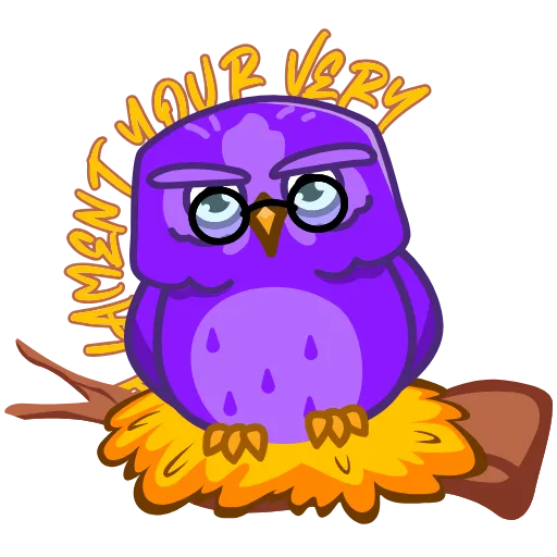 🙈 Стикер «NOT Wise Owl» для Telegram