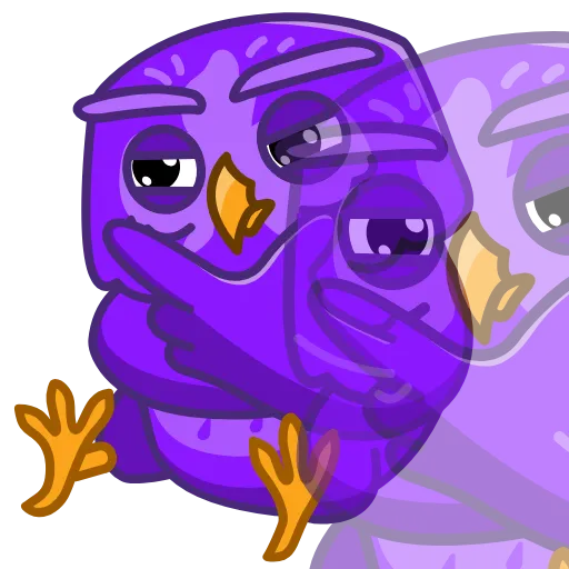 🤔 Стикер «NOT Wise Owl» для Telegram