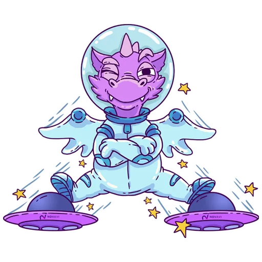 😎 Стикер «NovaDragon» для Telegram