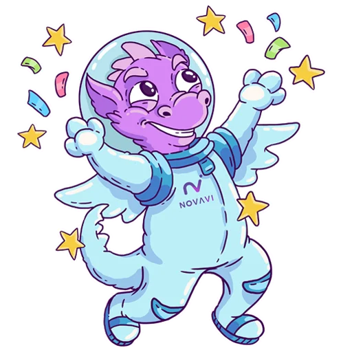 🎉 Стикер «NovaDragon» для Telegram