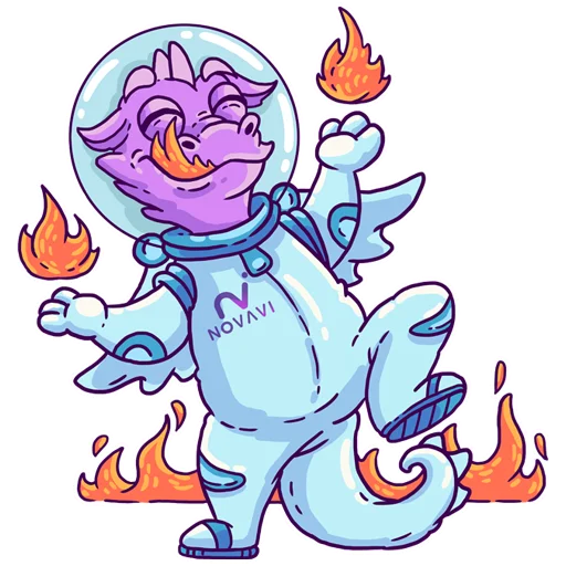 🔥 Стикер «NovaDragon» для Telegram