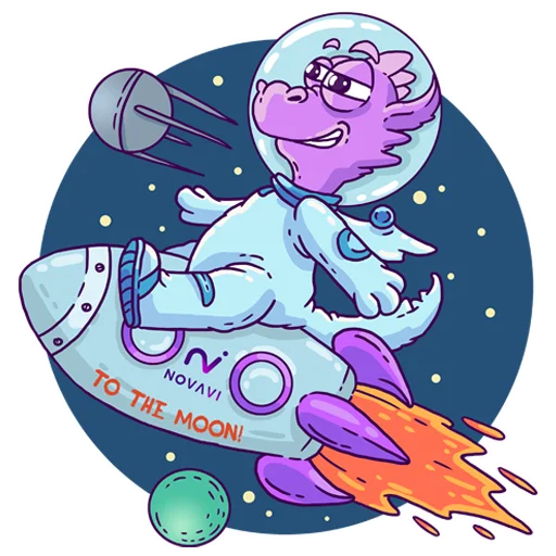 🚀 Стикер «NovaDragon» для Telegram