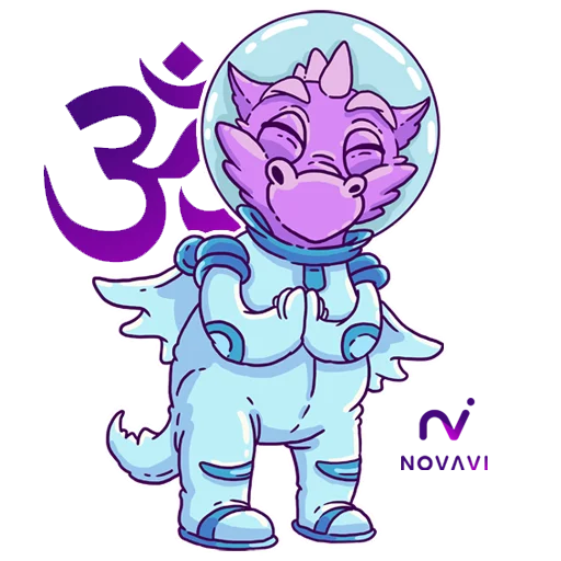 🙏 Стикер «NovaDragon» для Telegram