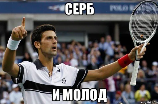 🤗 Стикер «Novak Djokovic» для Telegram