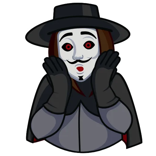 😳 Стикер «Guy Fawkes» для Telegram