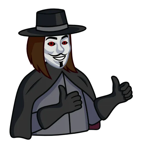 👍 Стикер «Guy Fawkes» для Telegram