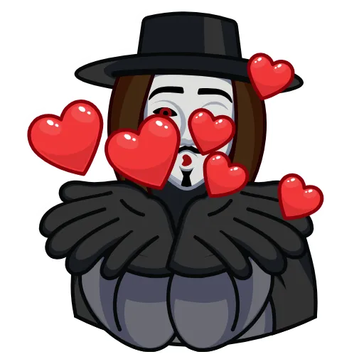 ❤️ Стикер «Guy Fawkes» для Telegram