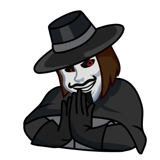 Стикерпак Guy Fawkes для Telegram — скачать