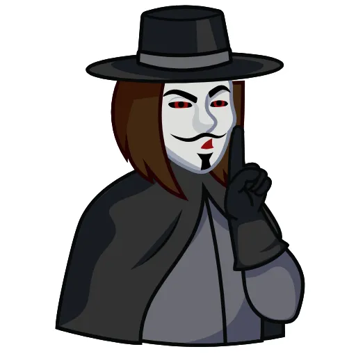🤫 Стикер «Guy Fawkes» для Telegram
