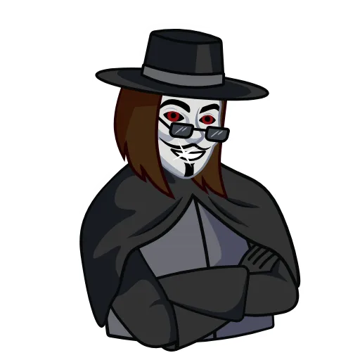 😎 Стикер «Guy Fawkes» для Telegram