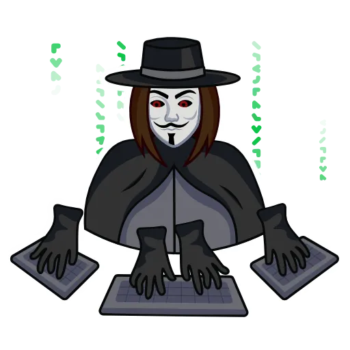 💪 Стикер «Guy Fawkes» для Telegram