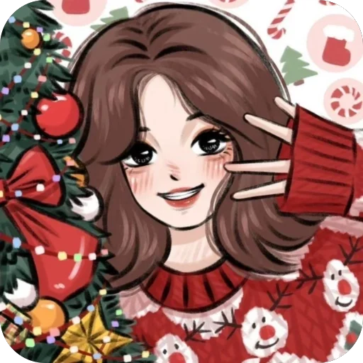 🫥 Стикер «Новый год» для Telegram