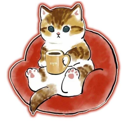 🍔 Стикер «Новый Год и Котики» для Telegram
