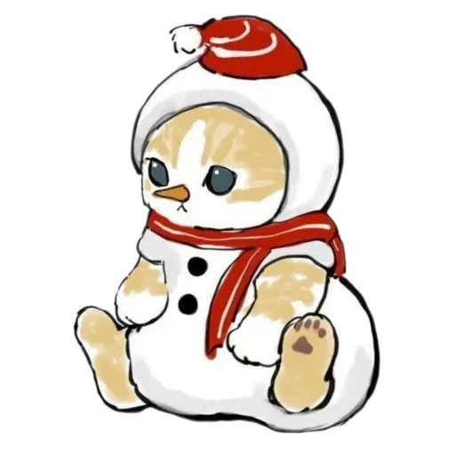 🍔 Стикер «Новый Год и Котики» для Telegram