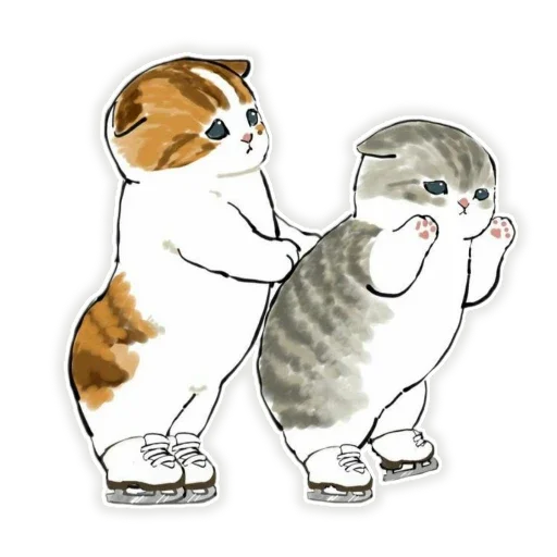 🍔 Стикер «Новый Год и Котики» для Telegram