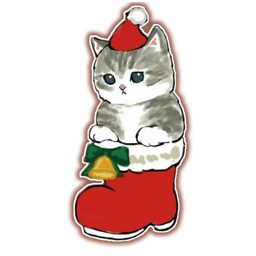 🍔 Стикер «Новый Год и Котики» для Telegram