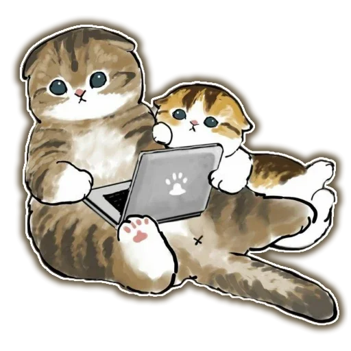 🍔 Стикер «Новый Год и Котики» для Telegram