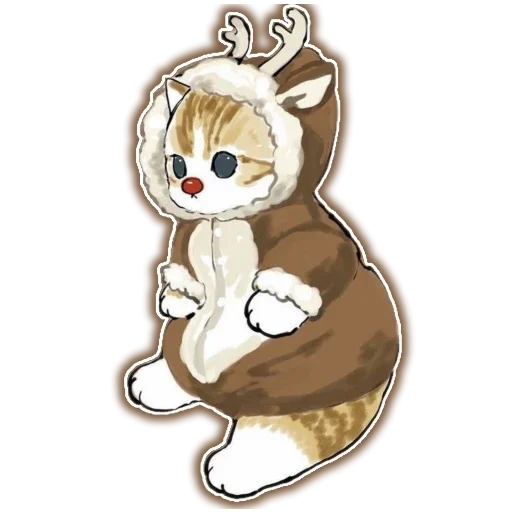 🍔 Стикер «Новый Год и Котики» для Telegram
