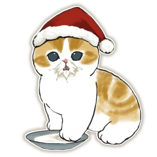 🍔 Стикер «Новый Год и Котики» для Telegram