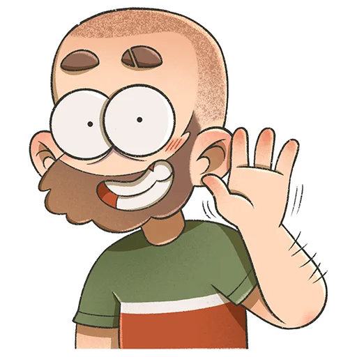 👋 Стикер «Bearded boy» для Telegram