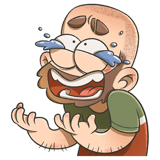 😭 Стикер «Bearded boy» для Telegram