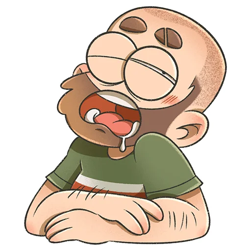 🥱 Стикер «Bearded boy» для Telegram