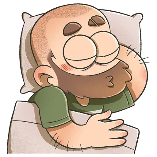 😴 Стикер «Bearded boy» для Telegram