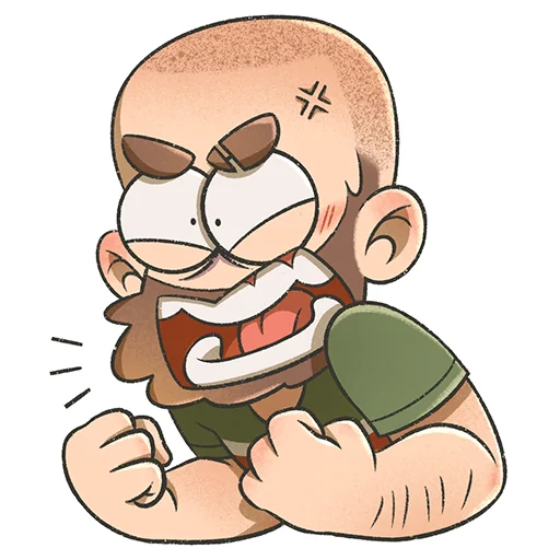 🤬 Стикер «Bearded boy» для Telegram