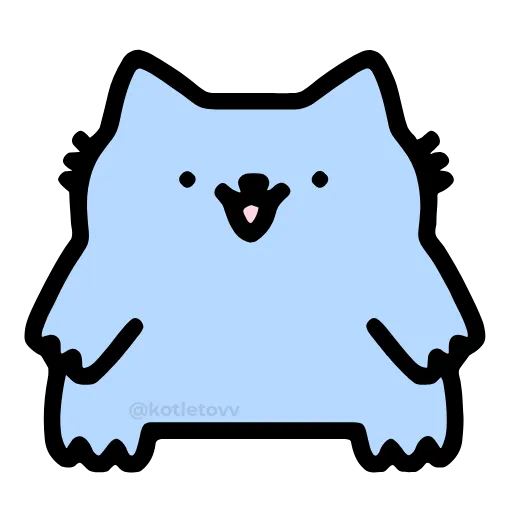 👄 Эмодзи «NUB NUB CAT STICK» для Telegram