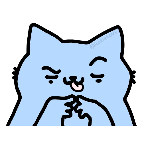 😈 Эмодзи «NUB NUB CAT STICK» для Telegram